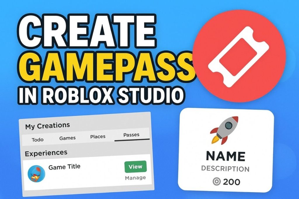 Roblox Gamepass: How to Create a Gamepass in Roblox Studio